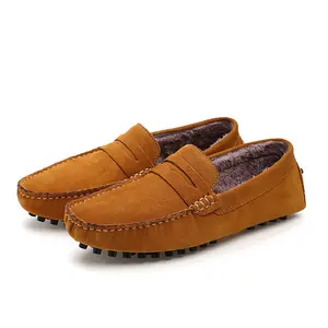 Mocassins classiques pour homme, décontractées, en cuir de vache véritable, respirants, vente en gros,