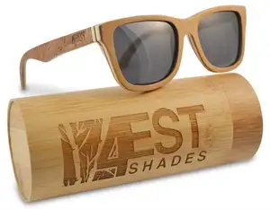 custom logo sunglasses polarized men fashion eyewear bamboo sunglasses wooden sunglasses women 2023 sun glasses 2019