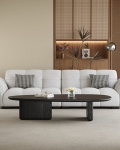 Mesa auxiliar moderna, mesa de centro, gabinete para sala de estar, gabinete de almacenamiento lateral de madera maciza para muebles del hogar - Product Image 2