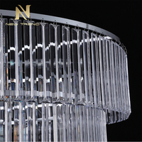 Lustre LED de luxe en acrylique au design moderne pour la décoration intérieure, idéal pour les boutiques, les villas et les salles de mariage