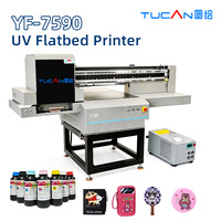 Impresora UV de Formato Grande TUCAN 750mm * 900mm, Grosor Máximo de 150mm para Substratos Gruesos como Madera, Papel, Caja, Mármol