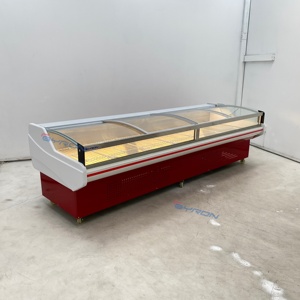 Vitrine réfrigérée pour viande fraîche de qualité supérieure Byron avec refroidissement par ventilateur pour <span class=keywords><strong>boucherie</strong></span>, épicerie, prise en charge du logo personnalisé, <span class=keywords><strong>livraison</strong></span> rapide - Product Image 5
