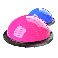 Ballon d'équilibre demi-sphère en PVC pour exercices, 46/58 cm, avec bandes de tension pour Pilates, Yoga et entraînement corporel dynamique – Vente en gros