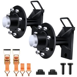 2-gói vận chuyển <span class=keywords><strong>container</strong></span> bánh xe 8-Lug bánh xe Kit nặng vận chuyển <span class=keywords><strong>container</strong></span> trục với hình chữ U xử lý - Product Image 2