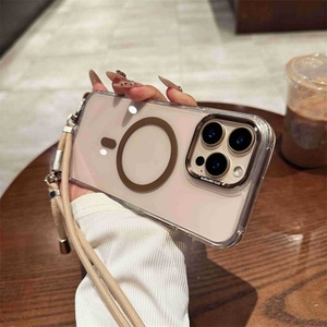 สายคล้องคอแบบถอดได้พร้อมแม่เหล็กสำหรับชาร์จไร้สายแบบใส สำหรับเคสโทรศัพท์ iPhone 16 15 14 13 12 Pro Max - Product Image 4