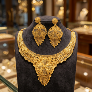 Traditional Gold Plated Forming Necklaces, Special Occasion, Party Wear Gift for Her <b>Copper</b> & Brass Chapado En Oro Oro Laminado - Product Image 4