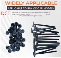 Nylon Universal Cable Tie Buckle-Heavy Duty Zip Ties Holder with Pin & Button Design Plastic Cable Ties Tool Fasteners Car Body