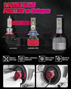 X-7SEVEN Garantie 3 ans 140W 28000LM 4300K Blanc chaud XAURPR H4 Kit de rénovation/mise à niveau des phares de <span class=keywords><strong>voiture</strong></span> universel - Product Image 4