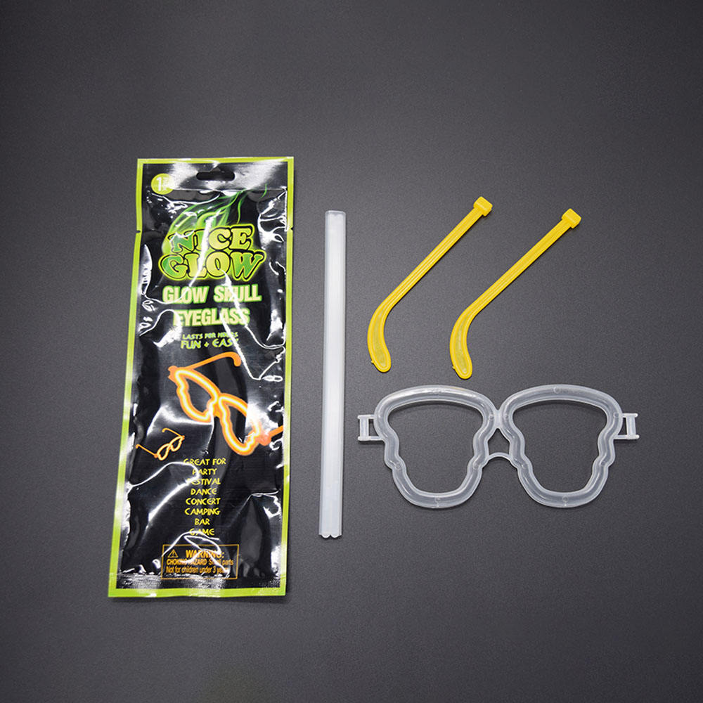 Wholesale New Innovations Grow in Dark Skeleton Shape Wedding Eyeglasses Glow Sticks Party Pack