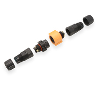 Connecteur d'alimentation automobile étanche IP67 à assemblage auto-bloquant avec lampe sans vis pour l'aviation et l'automobile