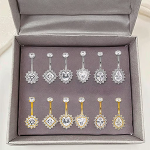 2026 New Belly Piercing Stainless Steel <strong>Jewelry</strong> <strong>Gem</strong> Stone Belly Button Ring Navel Piercing <strong>Jewelry</strong> Trendy Fashion Body <strong>Jewelry</strong> - Product Image 6