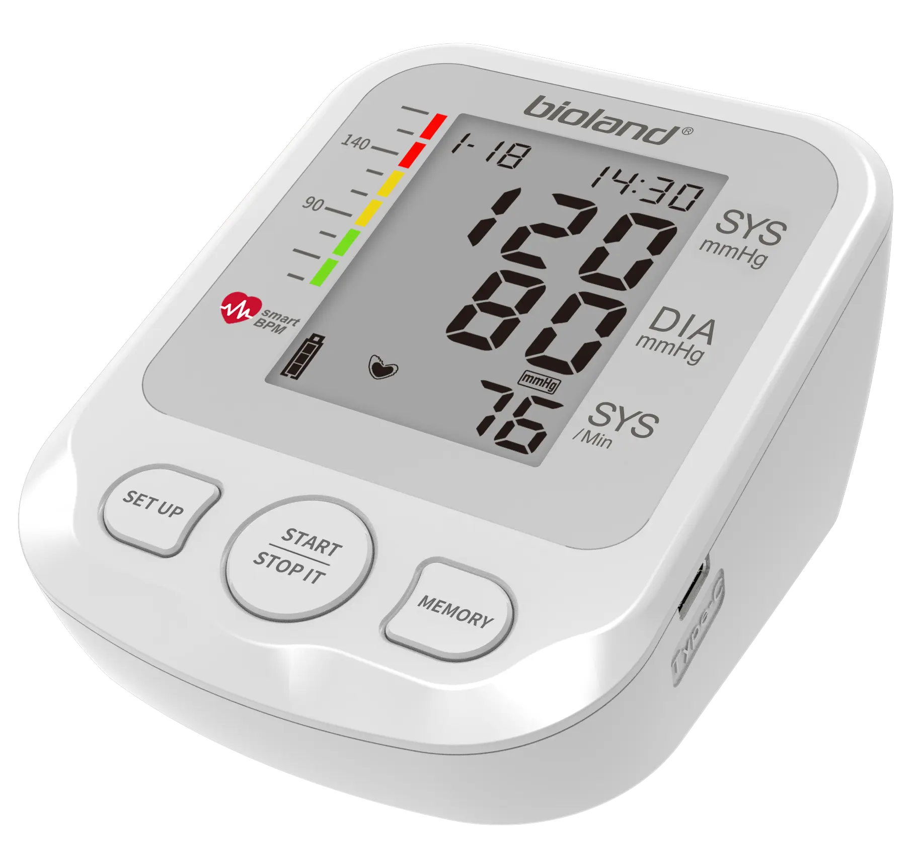 Xách tay tự động BP Màn hình huyết áp máy kỹ thuật số tensiometer sphygmomanomet trên BP Máy huyết áp màn hình