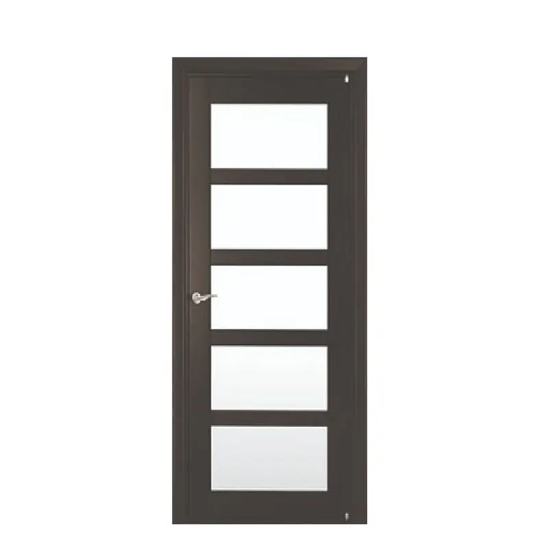 Puerta interior de vidrio de aluminio de alta calidad Pre-hang Casemenet Puerta de baño de vidrio esmerilado Precios