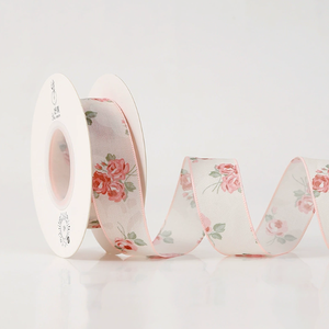 Premium sense pink series <b>ribbon</b> flower bouquets <b>ribbon</b> flower cake decoration <b>ribbon</b> floral satin <b>ribbon</b> flower shop material - Product Image 6