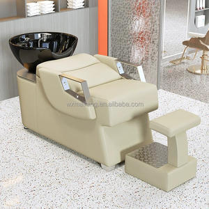 Mobilier de salon de coiffure multifonctionnel et confortable bon marché Salon de beauté Lit avec bol et <span class=keywords><strong>shampoing</strong></span> pour le lavage et le massage - Product Image 3