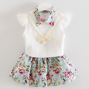 Vendita all'Ingrosso di Abiti Estivi Economici per Bambine, Completo per <span class=keywords><strong>Bambina</strong></span> di 5 <span class=keywords><strong>Anni</strong></span> - Product Image 2
