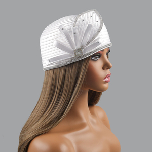 Cappello a Cilindro da <span class=keywords><strong>Donna</strong></span> Regolabile per Occasioni Formali, Personalizzabile, Elegante per Feste, con Diamanti, Stile Kentucky <span class=keywords><strong>Derby</strong></span> - Product Image 3