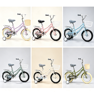 Vélo pour enfants super populaire, réglable en hauteur, avec roues d'apprentissage sécurisées, motif de dessin animé mignon, pour enfants de 3 à 8 ans - Product Image 2