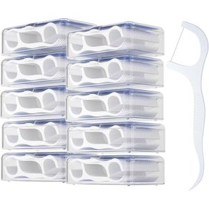 Custom Private Label Mint Ortho Tooth <b>Flosser</b> <b>Stick</b> with Food Grade PE Waxed Dental Floss Pick for Effective Teeth Cleaning - Product Image 1