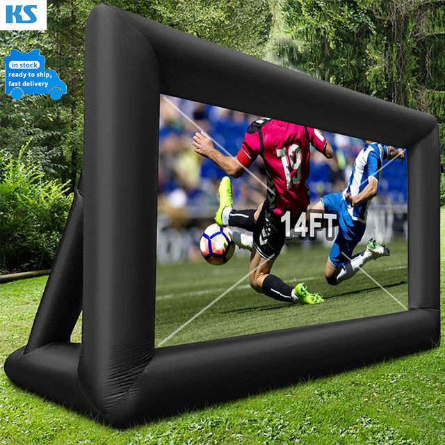 Factory Inflatable Movie Projection Screen Outdoor Large Mobile Portable Advertising Inflatable Model Curtain