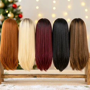 $114 Promotion 5x5 Lace Closure 11A SDD Raw Virgin Bone Straight Hair <b>Wigs</b> 4T613, 4T33, 1BT99J Colored Human Hair Long <b>Wigs</b> - Product Image 1