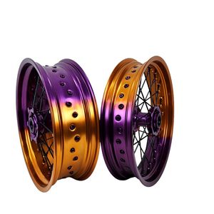 Roues Supermotard compatibles avec EXC <span class=keywords><strong>2016</strong></span>, ensemble de roues de 16/17 pouces, roues de moto tout-terrain Supermotard - Product Image 4