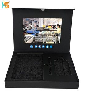 Hộp Hình Sách Bìa Cứng Bằng Da Sang Trọng Hộp Quà Tặng Thẻ Quảng Cáo Kỹ Thuật Số Có Màn Hình Lcd - Product Image 2