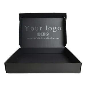 Caixa de papelão ondulado dobrável para presente de roupas, caixa de embalagem barata com logotipo personalizado por atacado