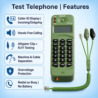 Testeur de ligne téléphonique vert, testeur de traçage de fil avec identification de l'appelant