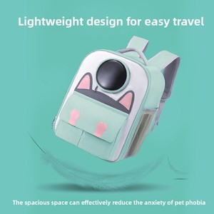 Fashionable Universal Cat Backpack Solid Zipper Outdoor Pet <strong>Carrier</strong> for <strong>Small</strong> <strong>Dogs</strong> Breathable <strong>Shoulder</strong> Satchel All Seasons - Product Image 4