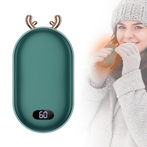 Cadeau chaud Mini mignon hiver 5200mAh voyage Powerbank Portable réutilisable dessin animé poche Double face chauffage USB chauffe-main plus chaud - Product Image 5