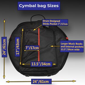 Muestra Gratuita de Porta Baquetas Arborea, Bolsa para Baquetas, Estuche para Instrumentos Musicales, Bolsa Portátil para Baquetas - Product Image 5