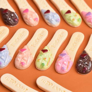 เรซิ่นรูปไอศกรีมน่ารักแบบแบนสำหรับงาน DIY ทำมือ ตกแต่งกิ๊บติดผม เคสมือถือ - Product Image 2