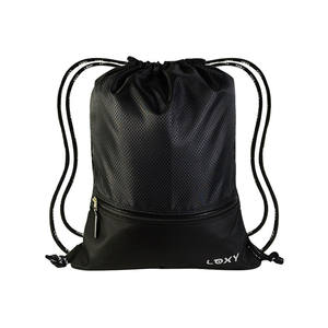 HOT Casual String Mochila Moda Escuela Gimnasio Drawstriing Bolsa con cremallera Mochila con cordón personalizado para el Deporte - Product Image 1