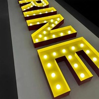Lettres lumineuses LED de 4 pieds, enseignes électroniques, panneaux publicitaires LED extérieurs, lettres lumineuses LED, enseignes publicitaires, sur mesure, 3D