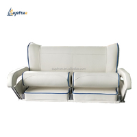 Suptrue Accessoires marins, siège de bateau confortable de luxe à 3 places, couleur personnalisée de qualité marine, banc pliable, sièges de bateau souples
