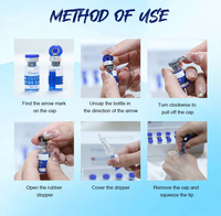 Sérum Visage Avancé au Peptide de Cuivre Bleu GHK-Cu Hydratant Apaisant Liftant Raffermissant Anti-Âge Réparateur – Coffret Soin de la Peau