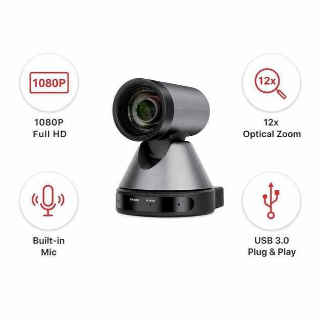 AI Auto-Tracking FHD 1080P 60FPS Video Conference Room Camera 20X Optical Zoom SDI/ for Church Live Streaming and Voting