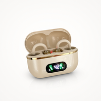 Écouteurs OWS V5.4 à clip d'oreille à bas prix 2027, écouteurs TWS sans fil Type-C, casque de jeu IPX5 pour enfants/ordinateur OEM/ODM