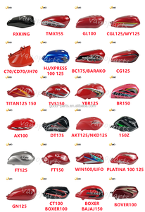 Cubierta Lateral del Tanque de Combustible para Motocicleta WANOU <span class=keywords><strong>AX100</strong></span> <span class=keywords><strong>Roja</strong></span>, Kit de Tanque de Gasolina - Product Image 3