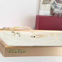 Gafas Ópticas de Diseño de Alta Calidad, Monturas de Acetato y Titanio de Lujo para Hombre y Mujer, Estilo Punk, Talla Grande, Forma de Diamante