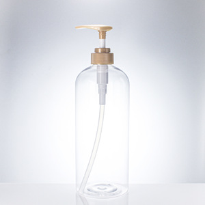 Bouteille ronde transparente 1l 32 oz, 1000ml, 32 oz, avec pompe à Lotion, blanche et <span class=keywords><strong>noire</strong></span>, ensemble imprimé personnalisé, pour shampooing, pet - Product Image 6
