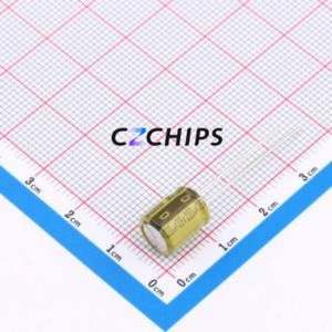 Condensateur électrolytique en aluminium à montage traversant LKMD0901V221MF, D8xL9mm, 220uF, 20%, 35V, 945mA-100kHz - Product Image 1