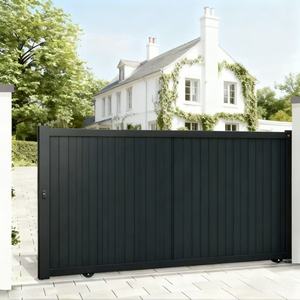 <span class=keywords><strong>Portail</strong></span> coulissant moderne en aluminium pour cour, allée et entrée extérieure, avec ouverture électrique - Product Image 6