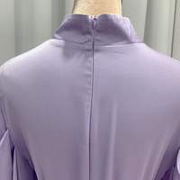 Robe de soirée élégante et luxueuse en satin à manches longues pour femmes musulmanes, couleur unie, modeste, pour les occasions spéciales