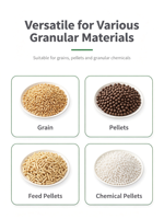 Machine d'emballage automatique avec serrage de sacs, pesage, remplissage et convoyage automatiques pour céréales, granulés, aliments et matériaux granulaires, avec écran tactile PLC