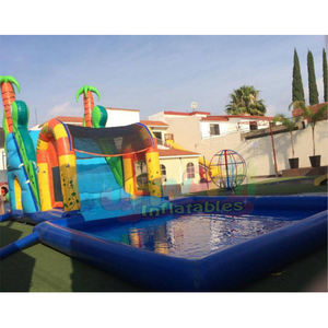 Tobogán Acuático Inflable <span class=keywords><strong>Grande</strong></span> con Piscina Combinada, Cachino, Juego de Agua para Niños - Product Image 4