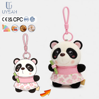 Porte-clés en peluche personnalisé UYEAH OEM/ODM, ours, oiseau, chat, dessin animé, cadeau, logo personnalisé, mascotte animale souple, jouet en peluche