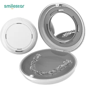 Smilestar Caja de embalaje dental Almohadilla de silicona extraíble Caja de retención personalizable Estuche magnético con espejo