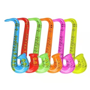 เครื่องดนตรีเป่าลมรูปการ์ตูนแซกโซโฟนของเล่นปรับสีได้/ขนาดทำจาก PVC - Product Image 1